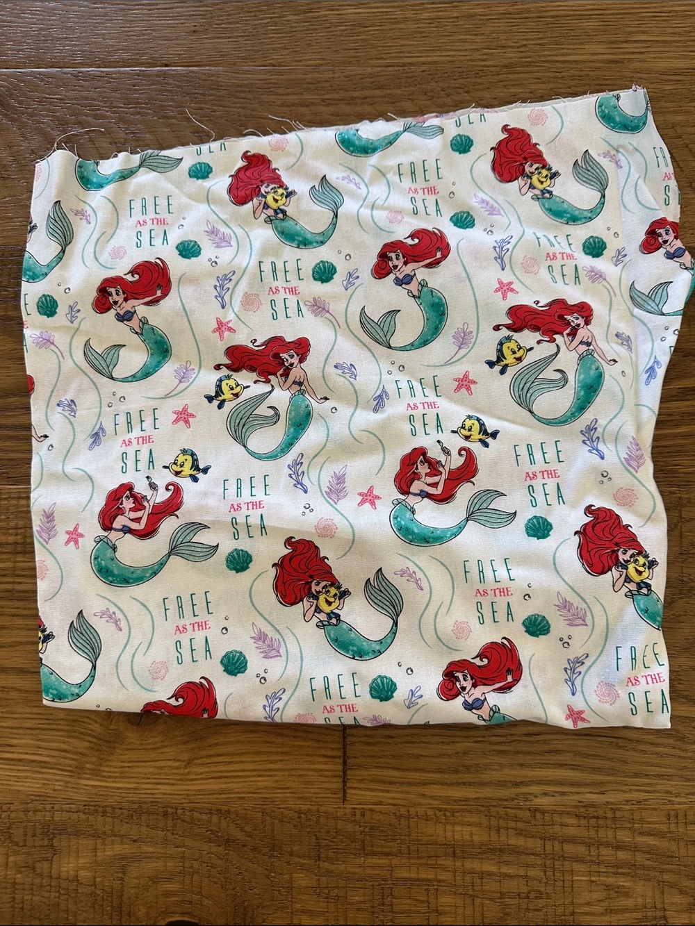 Disney Ariel Free As the Sea Fabric!